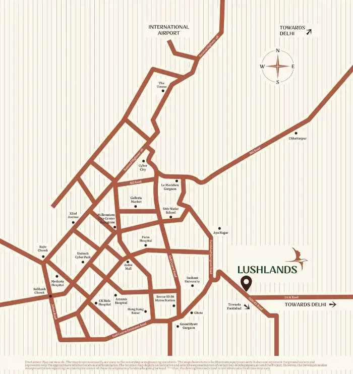 Adani Lushlands location map